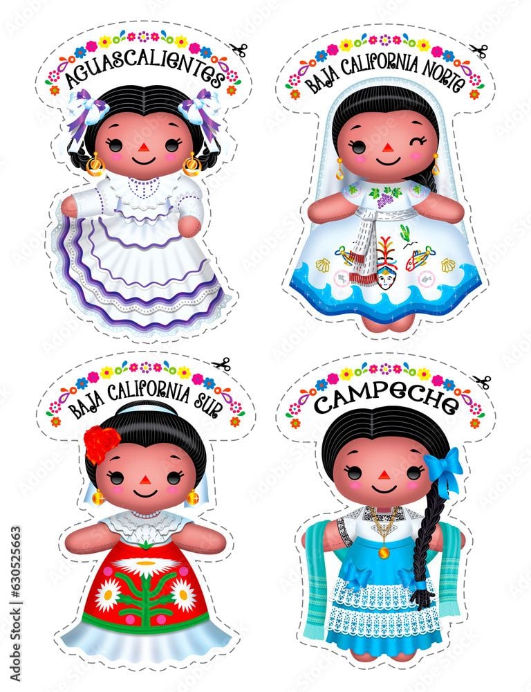 Plantilla de Muñeca Lele recortable