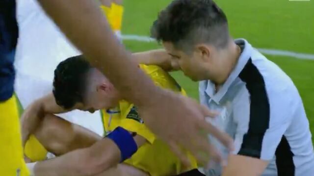 Cristiano Ronaldo llorando (captura de video)