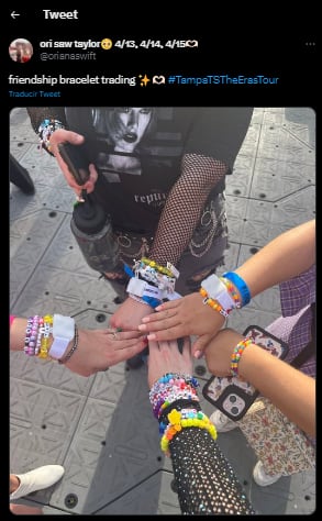 pulseras de amistad de Taylor Swift
