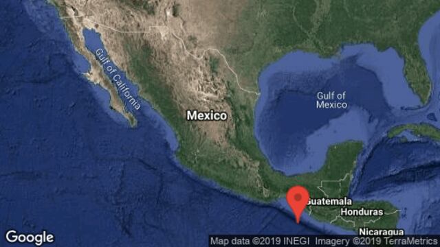 Sismo magnitud 6.4 sacude Chiapas.