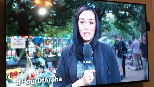 Conductora en apoyo a musulmanas