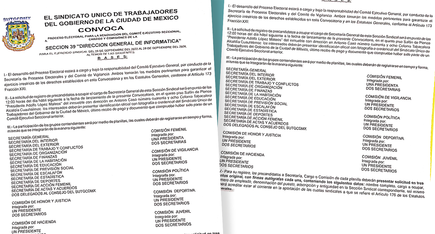 Proceso electoral SUTGCDMX
