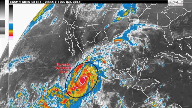 “Patricia” ocasionará lluvias torrenciales en Jalisco, Colima, Michoacán y Nayarit, además de que provocará oleaje que superará los 12 metros de altura y un incremento del nivel del mar, conocido como marea de tormenta, de hasta cinco metros.