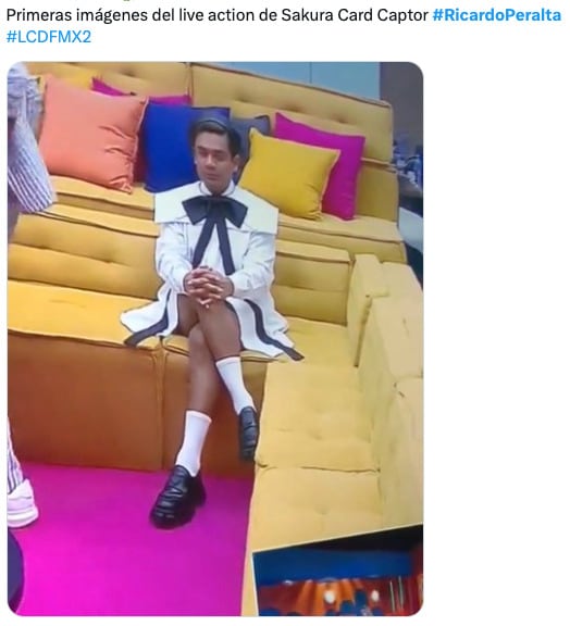 Los memes de Ricardo Peralta por su look en La Casa de los Famosos México 2024