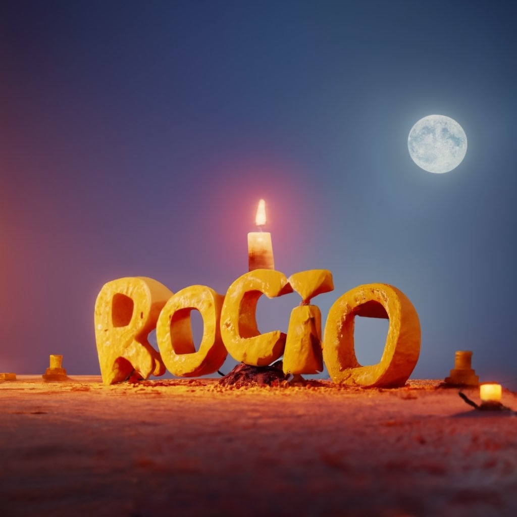 Nombre 3D Día de Muertos
