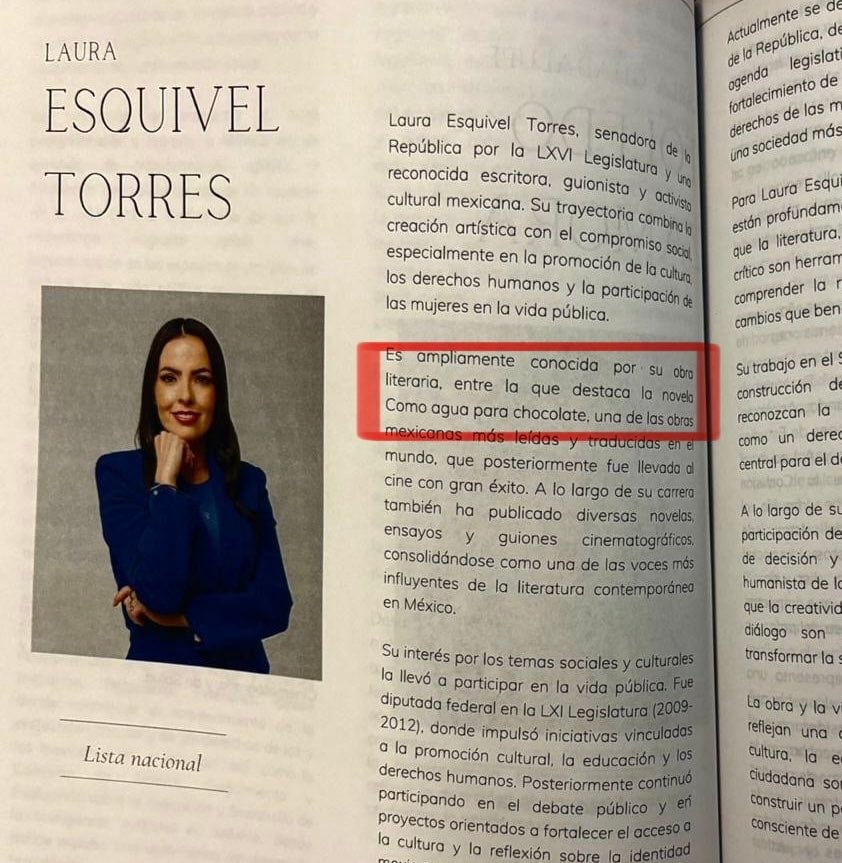 Confunden a Laura Esquivel con la autora de “Como agua para chocolate”