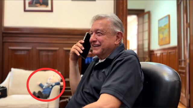 AMLO estuvo acompañado de un amlito