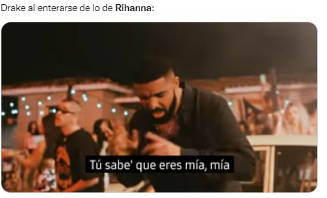Drake reacciona Rihanna soltera.