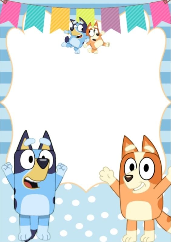 Tarjetas de Bluey para graduación
