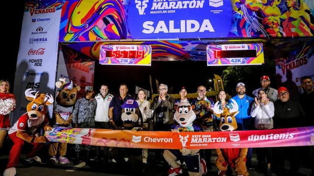 Miles de maratonistas llegaron al XXIV Maratón Internacional de Mazatlán.