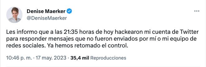 Hackeo a Denise Maerker