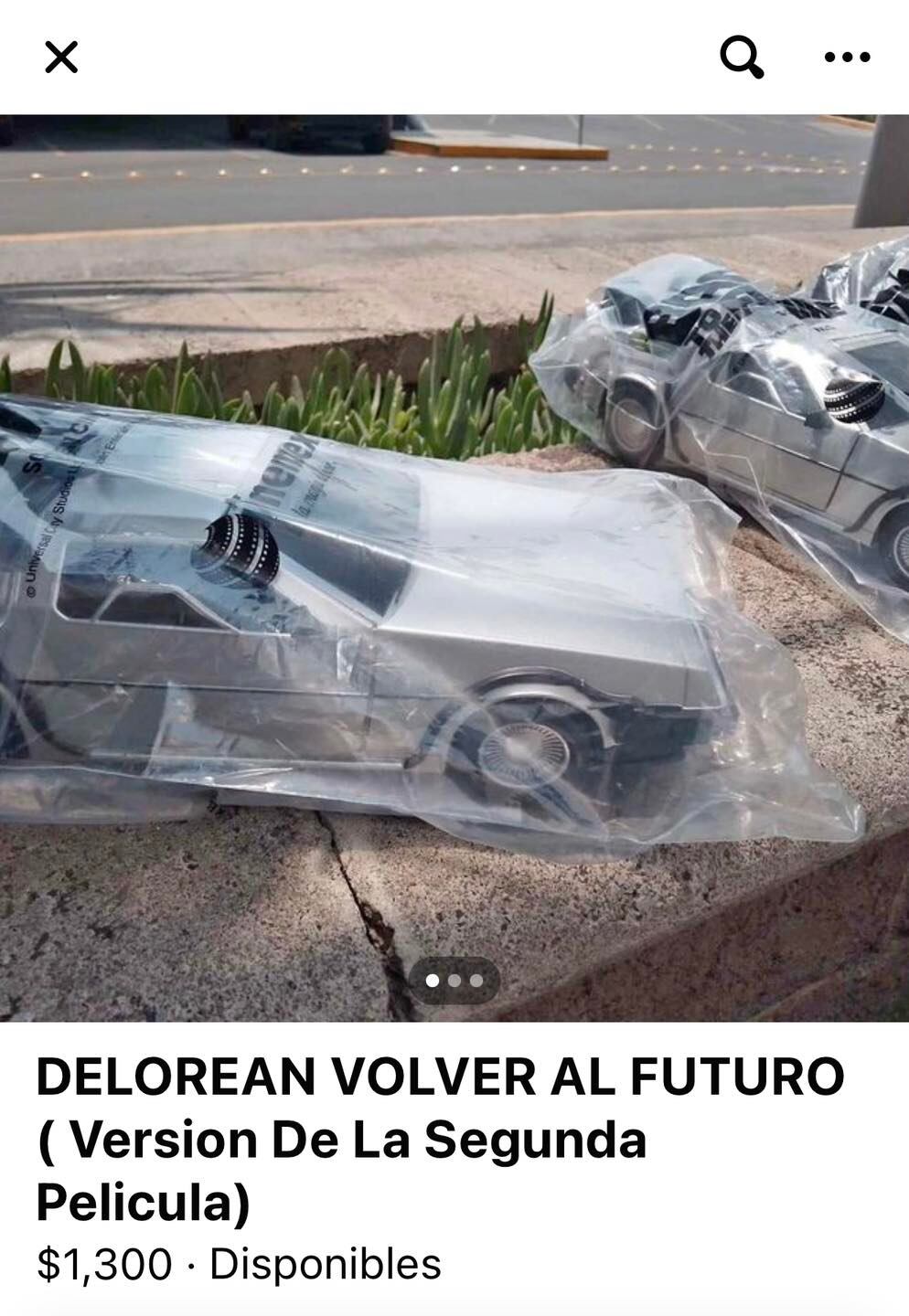 Palomera de DeLorean, precio de reventa