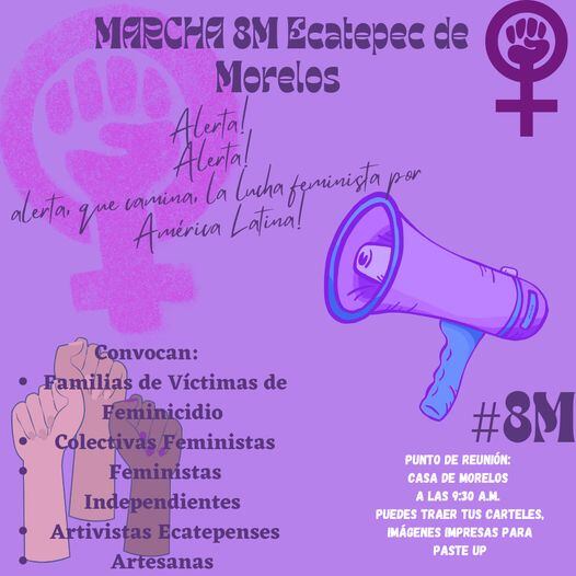 Marcha 8M en Ecatepec 2022
