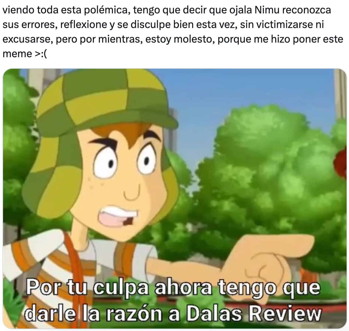 Memes reaccionan a la cancelación de Nimu