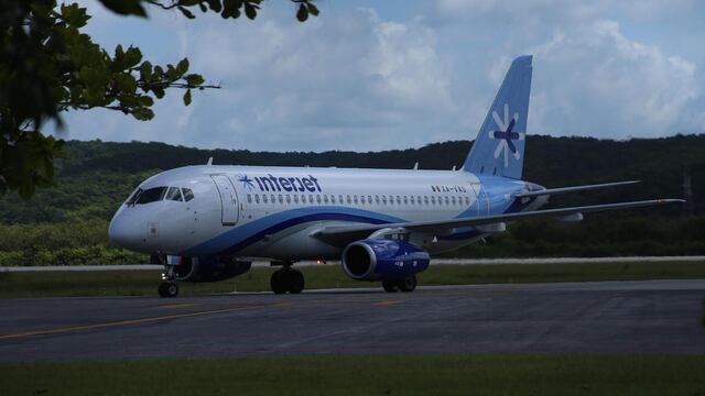 Avión de Interjet.