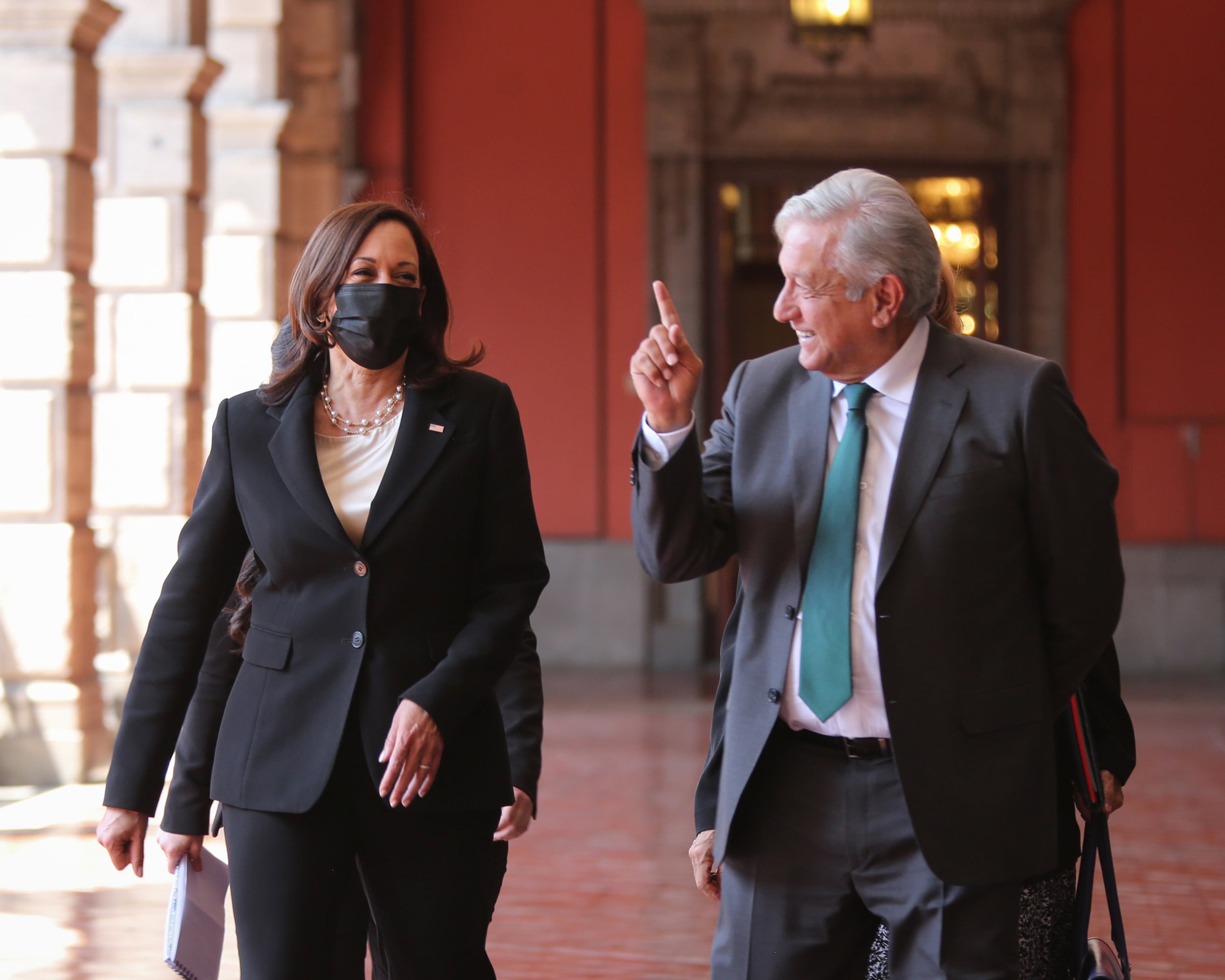 AMLO y Kamala Harris