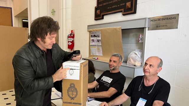 Javier Milei emitió su voto en las elecciones Argentina 2023