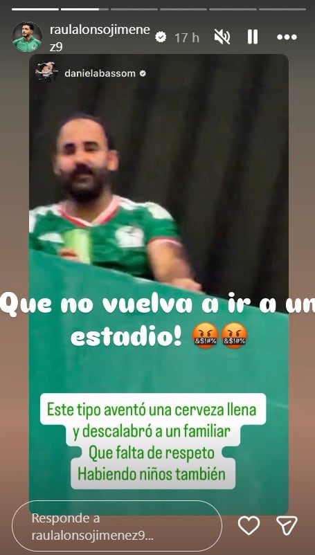 Raúl Jiménez denuncia agresión contra un familiar en el Estadio Banorte