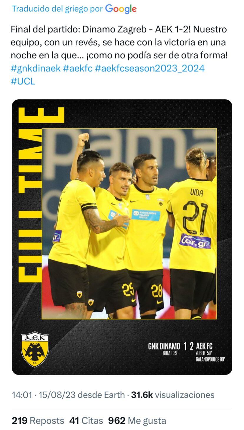 AEK de Atenas.