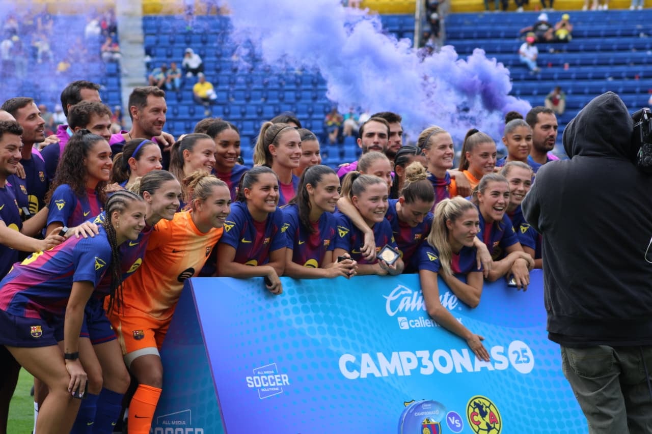 América Femenil vs FC Barcelona.