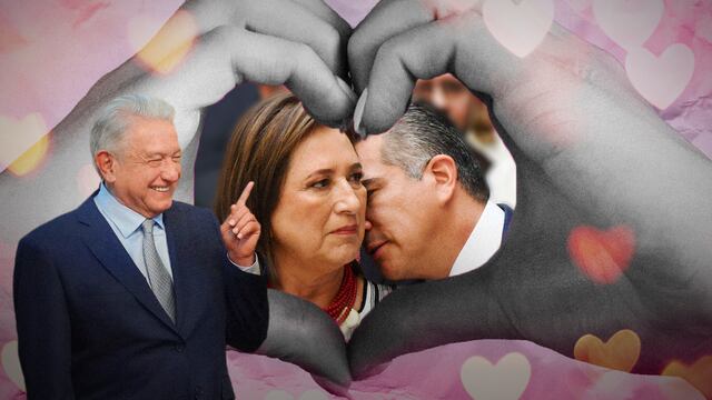 AMLO se burla de foto romántica de Xóchitl Gálvez y Alejandro Moreno