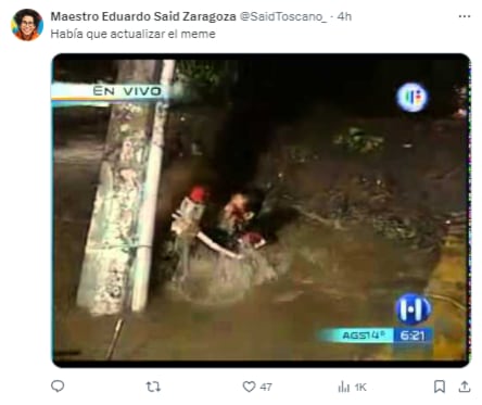 Reviven meme de caída de reportero de TV Azteca