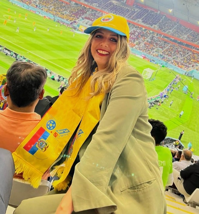 Gisella Buendía, periodista deportiva ecuatoriana.