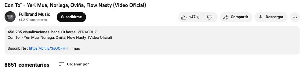 Arrasa nueva canción de Yeri Mua