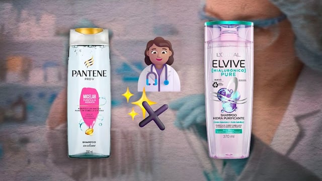 Shampoo morado con glitter