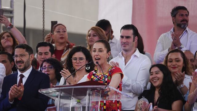 Claudia Sheinbaum en mitin de la Asamblea de la Reforma Eléctrica