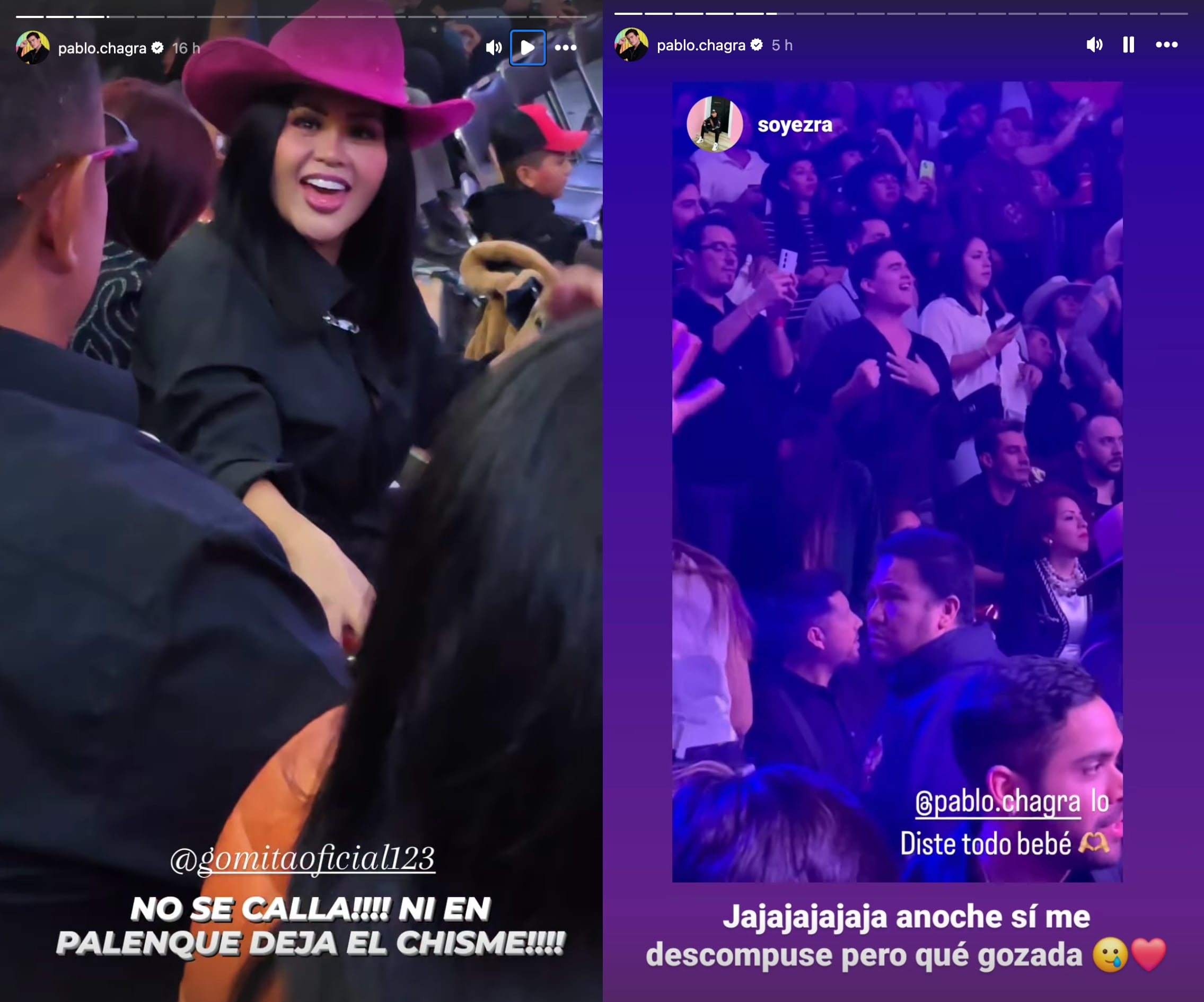 Pablo Chagra acudió a la Feria del Caballo a ver a Ana Bárbara