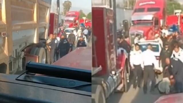 Policías de Ixtapaluca y agentes de la Guardia Nacional se pelean; querían atender accidente de tránsito