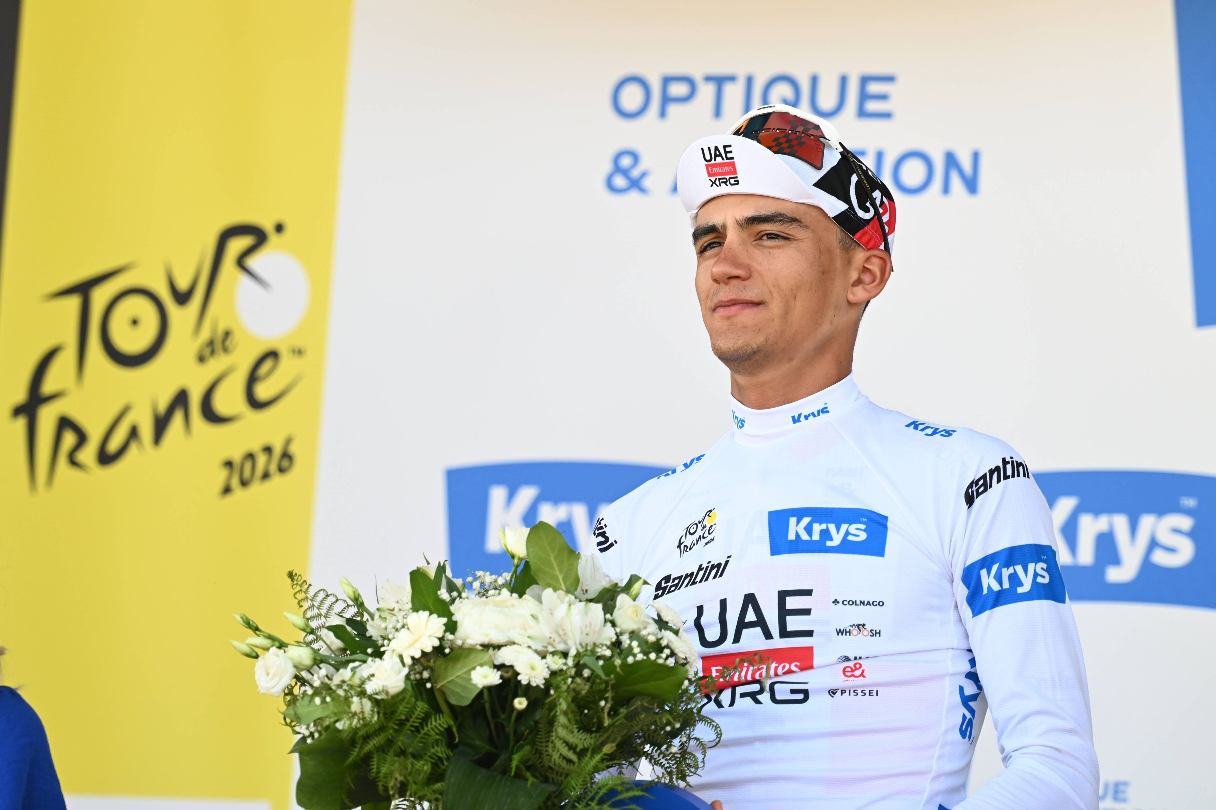 Isaac del Toro se mantiene en la pelea por el podio del Tour de Franca 2026