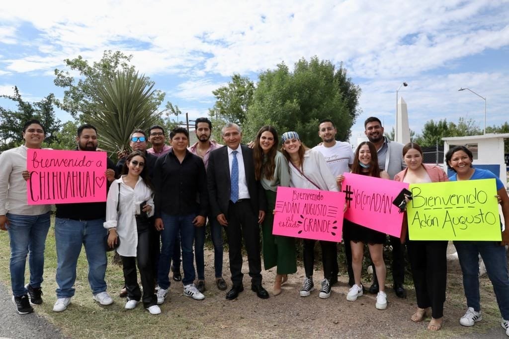 Adán Augusto López es recibido con gritos de ¡presidente, presidente!, en Ciudad Juárez, Chihuahua