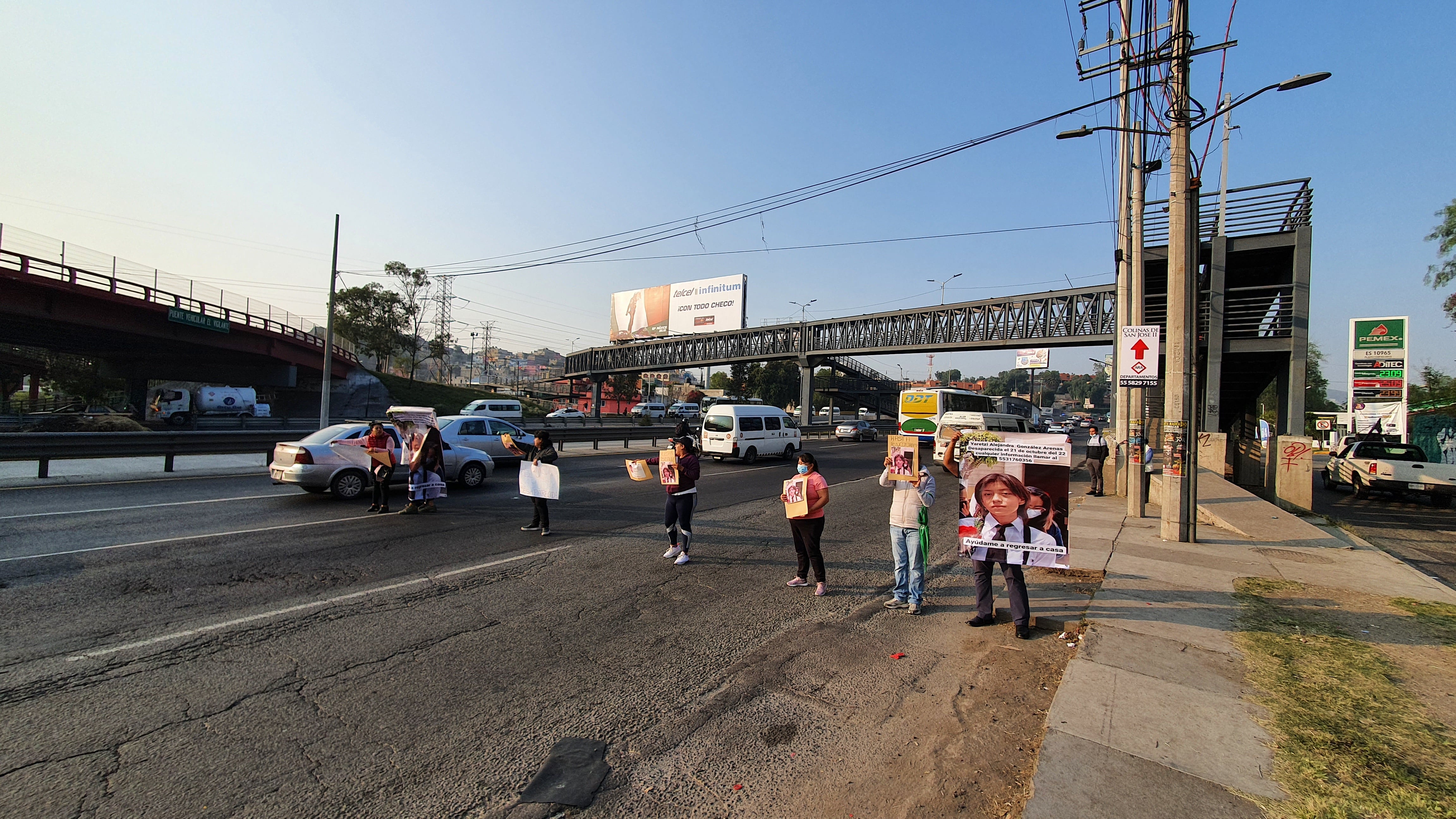 Bloqueo de la autopista México-Pachuca