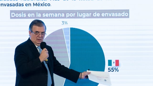 Marcelo Ebrard en la mañanera del 13 de julio