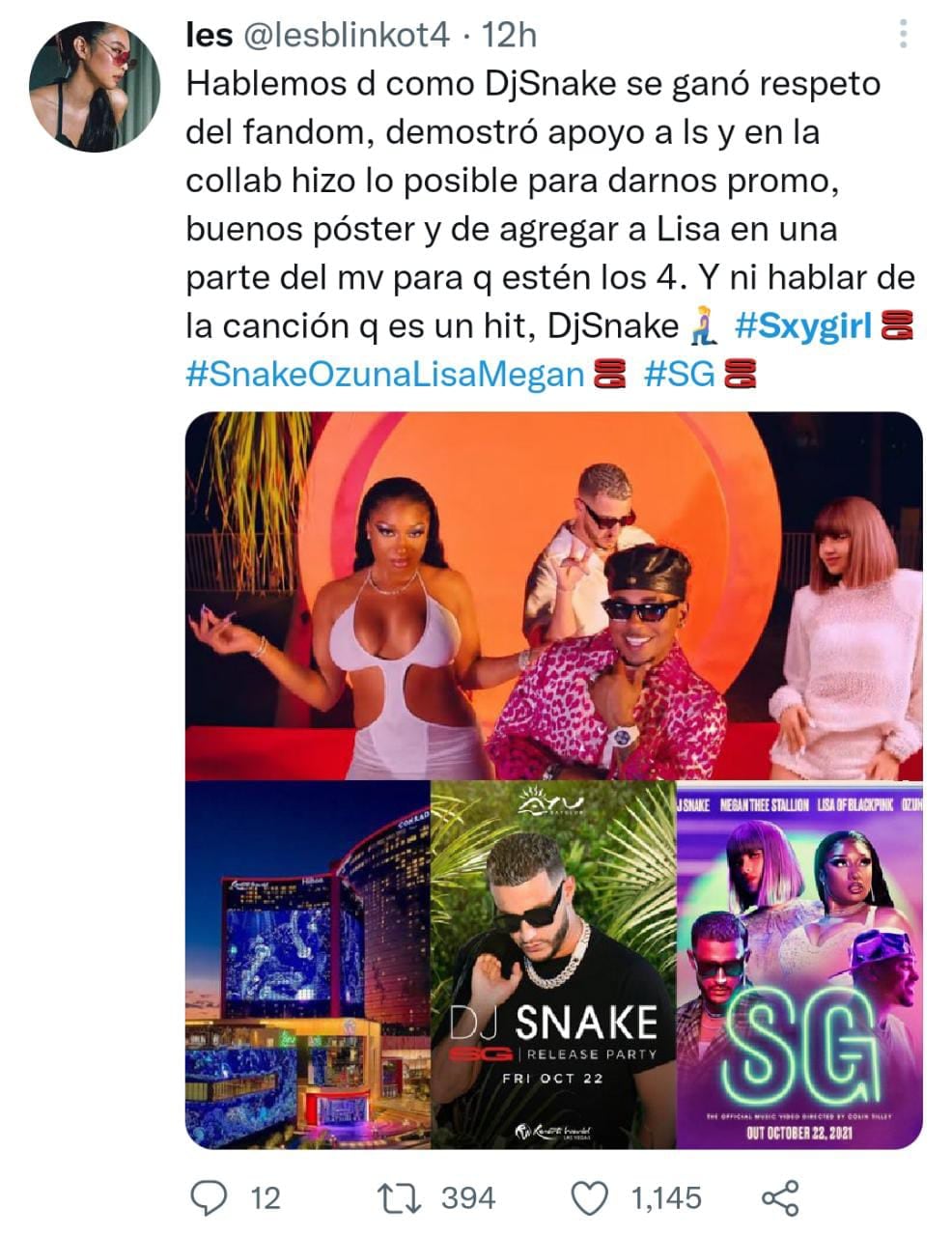 SG ‘Sxy Girl’, la nueva canción de Ozuna, DJ Snake, Lisa y Megan Thee Stallion