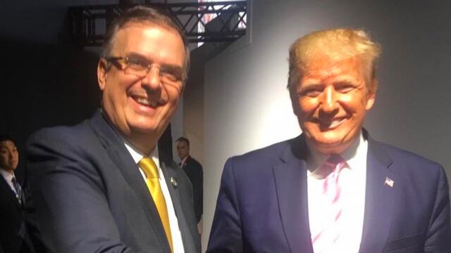 Marcelo Ebrard y Donald Trump. Breve encuentro.