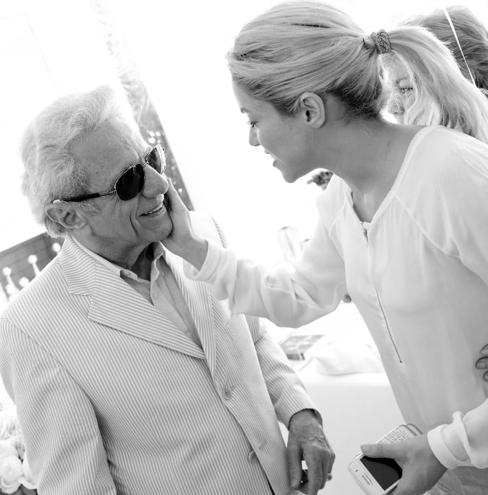 Shakira junto a su papá