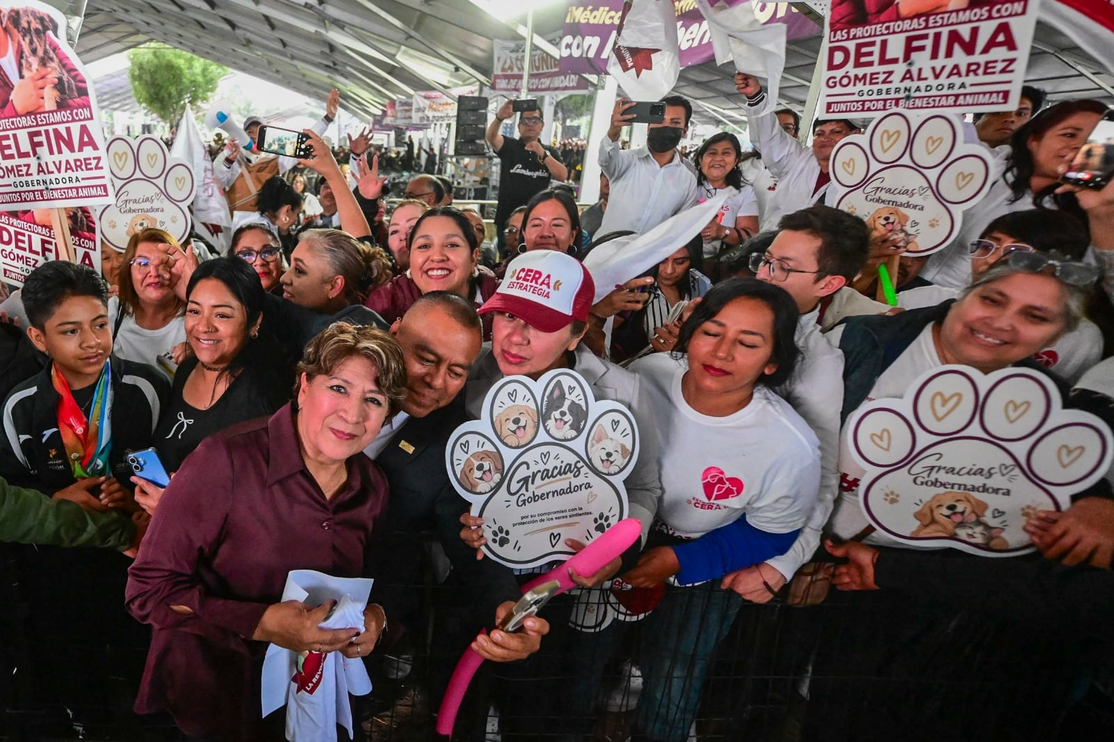 Delfina Gómez rinde cuentas ante más de 195 mil mexiquenses