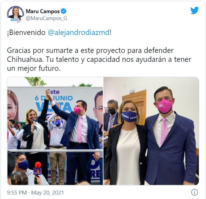 Tuit de Maru Campos