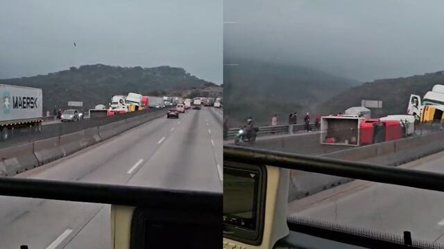 Carambola en autopista México-Querétaro