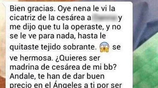 Pide a doctora que apadrine su parto.