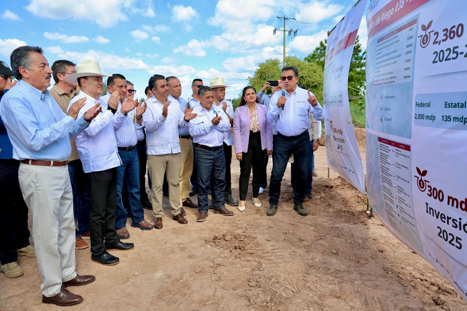 El gobernador de Sonora dio iniciado el Programa Nacional de Tecnificación de Riego