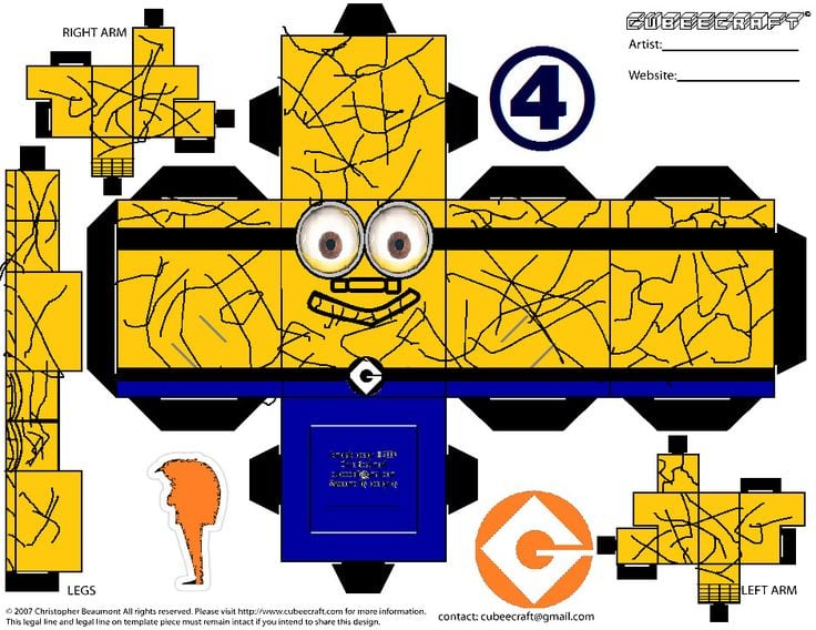 Minions para recortar y armar: 7 plantillas para imprimir de los personajes de Mi Villano Favorito
