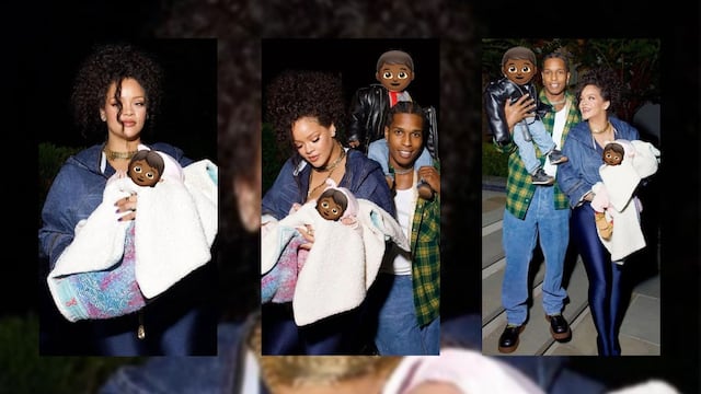 Rihanna y A$AP Rocky presumen fotos familiares junto a sus dos hijos, RZA y Riot