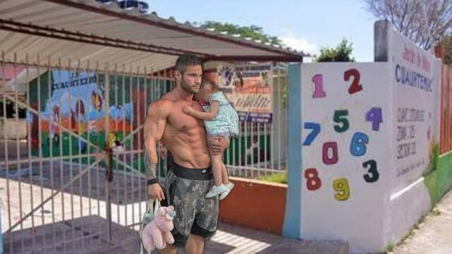 Fotomontaje del fisicoculturista sin playera