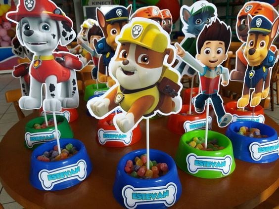 Centros de mesa de Paw Patrol