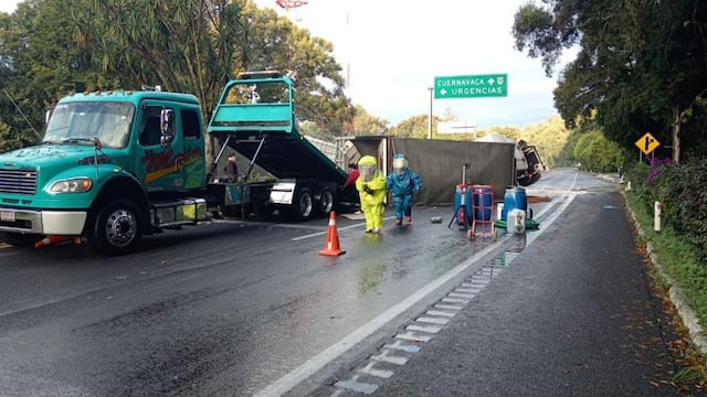 ¿Qué pasó en la autopista México-Cuernavaca? Accidente provoca cierre en ambos sentidos