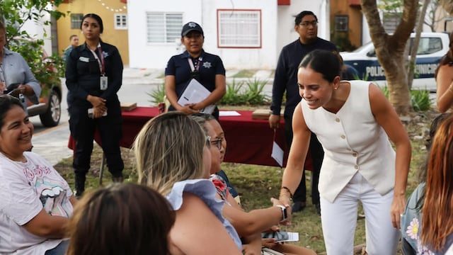 Ana Paty Peralta destaca baja en percepción de inseguridad en Cancún